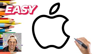 How To Draw Apple Logo Very Easy ✅ For Beginners