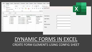 Fully Automated Dynamic Forms in #excel using #vba | TechSifu