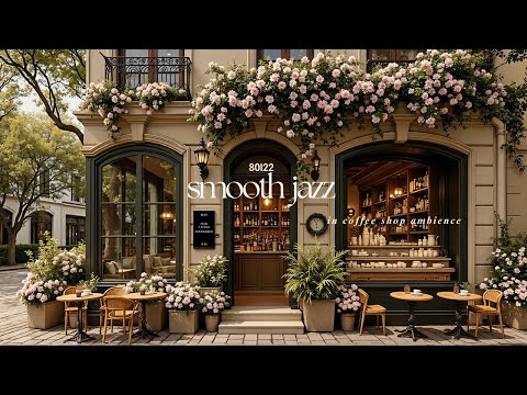Possitive Mood with Refreshing Morning Jazz Cafe | Smooth Jazz Playlist at Outdoor Cafe for Focus