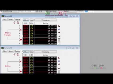 Logic Analyzer GoLogicXL: Dual windows (numeric #06)