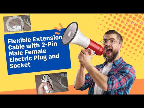 Flexible Extension Cable with 2 Pin Male Female