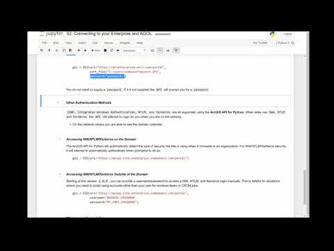 Connecting to your Enterprise and AGOL with the ArcGIS API for Python