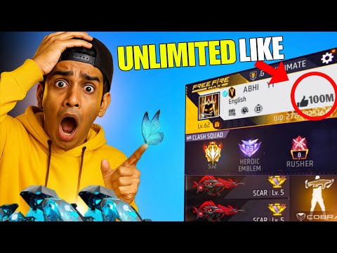 I Tested this UNLIMITED LIKE trick in free fire and this happened.. 🤫 100% WORKING