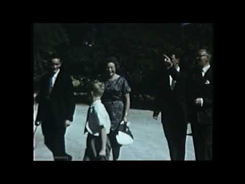Louis Matheson with family & Visit to building site (1960) | Monash University
