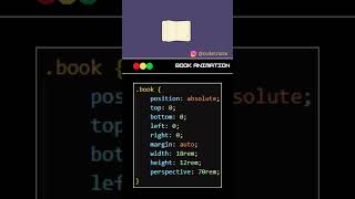 How to Animate a Book in HTML and CSS - Complete Guide #coding #programming #cssanimation