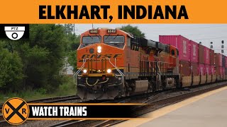 Elkhart, Indiana, USA | Virtual Railfan LIVE !