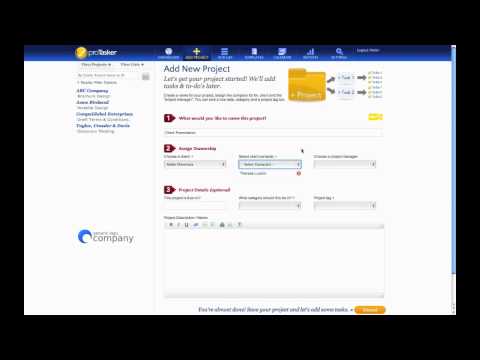Adding New Projects in ProTasker Project Management Software
