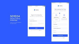 S01E04 - Velocity UI Kit - Login & Register - React Native