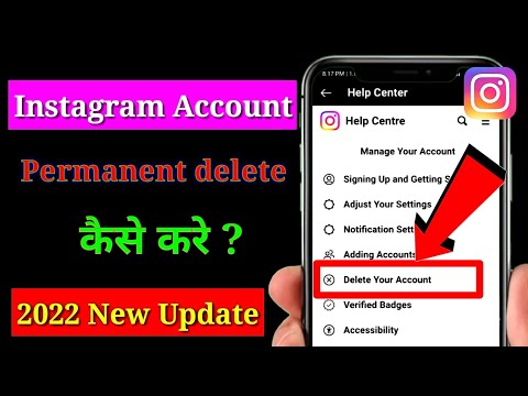 How to delete Instagram Account Permanently 2022 | Instagram Account delete kaise kare 2022