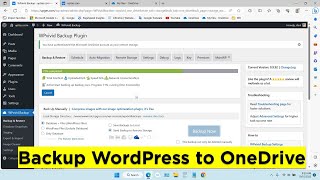 How to Auto Backup WordPress to OneDrive Cloud Storage