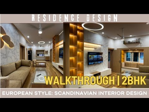 A 2BHK Interior Design Kolkata Home tour | Relaxing European Style | Calming Scandinavian Design
