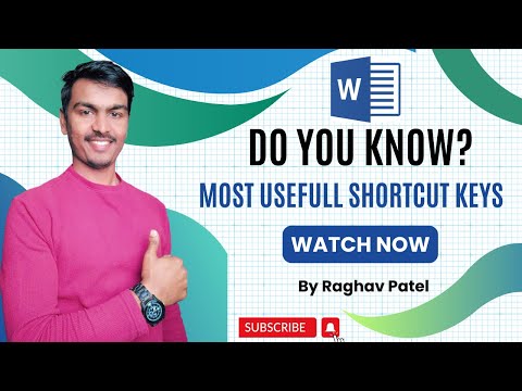 MS Word || Most Important Shortcuts Keys in MS Word || Bullets, Word Count, Size Increse/Decrease ||