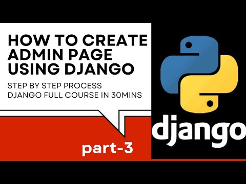 How to create admin page using Django in telugu part-3||django tutorial| fullcourse#trending course