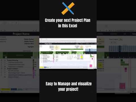 Project planning in excel with Gantt chart. No macros and easy to scale for a big project.
