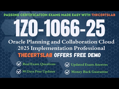 1Z0-1066-25 PDF Questions Oracle Planning and Collaboration Cloud Implementation Professional Exam