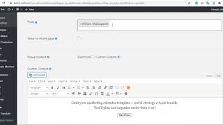 Popup Box plugin General Overview