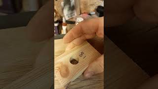tips on centering a hole #woodworking