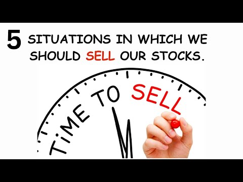 When to sell your stock? 5 situations in which we should sell our stock