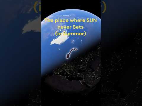 The Place where SUN never sets .. #space #universe #earth #sun #viral #viralshorts #shorts