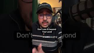 DM me “AI levels” to learn about when ti use AI and how a junior should approach it in todays market