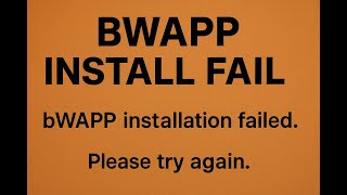 Bwapp Unknown Database Error Fixed. BWAPP fixed. Uncaught mysqli_sql_exception. #bwapp#bugbounty