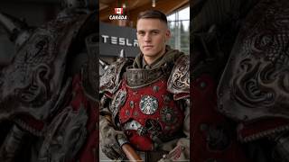 TesBucks Soldier man☕🪴🍵 #ai #aiart #military #peace #army #tesla #starbucks #coffee #handsome