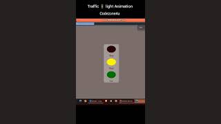 Simple Method for Creating Traffic Light Animation with HTML CSS #shorts #html #developers #css