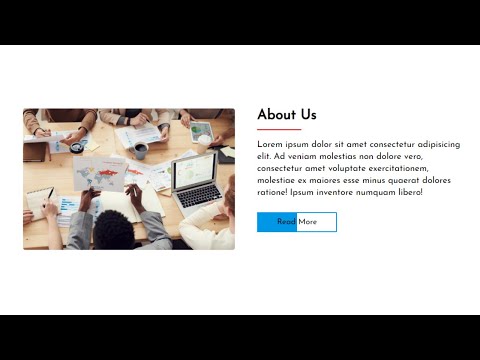 How to make a website about section using html and css