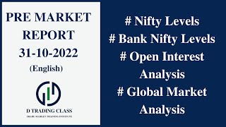 PRE MARKET REPORT FOR 31-10-2022 - NIFTY AND BANKNIFTY PREDICTION FOR INTRADAY - OI ANALYSIS