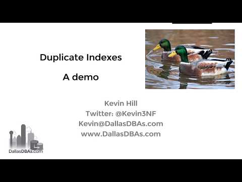 SQL Server Duplicate Indexes