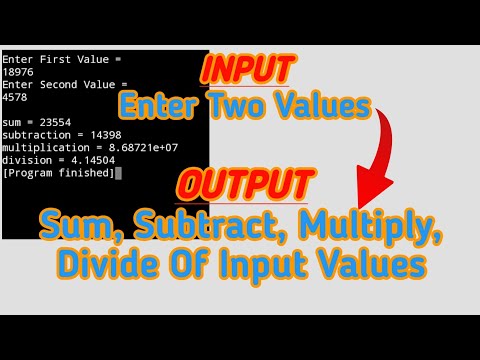 C++ All Arithmetic Operations By Just Input Two Values || C++ Program || c++ || Punjab Tech Tv