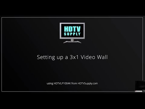 Setting up a 3x1 Video Wall