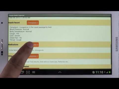 Health Journal App for Android to organize Health Information for every Family Member