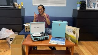 Victrola Vintage Portable Record Player Audio Turntable w/ Built-in Speakers | P1: Unboxing & Set Up