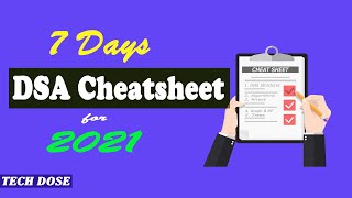 🔴 7 Days DSA Cheat Sheet | Quick DSA preparation plan