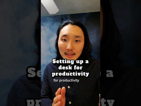 Have a productive desk without the clutter #desksetup #productivity #declutter