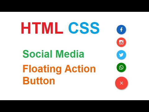 HTML CSS Floating Action Button