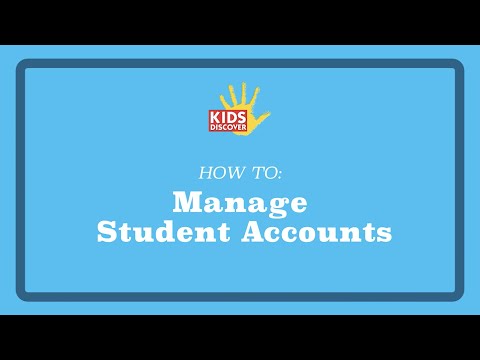 How To Manage Student Accounts