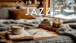 Cozy Winter Jazz & Coffee Shop Ambience | Relaxing Piano for Snow Days