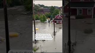Cars abandoned in Wisconsin floods