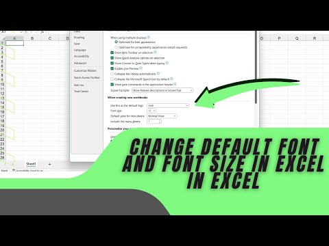 How to Change Default Font and Font Size in Microsoft Excel (Very Easy)