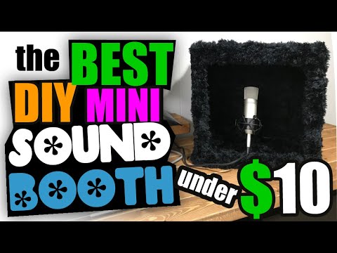 DIY Mini Sound Booth for Under $10 | Retro Style