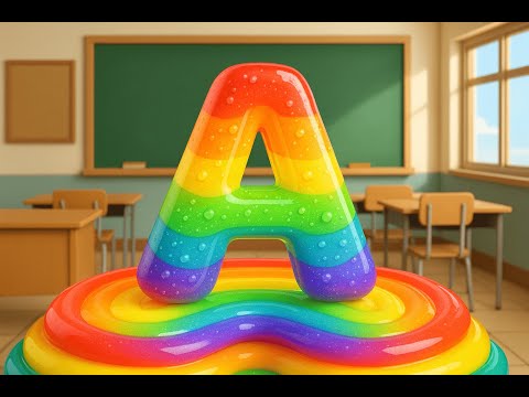 A B C D Letters for Kids 🍬 🍭🎨| Cute Alphabet Learning 🔤 | Spell & Say Slowly | A... B... C.. D