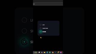 Radio button styling with CSS gradients #coding #html #css #button