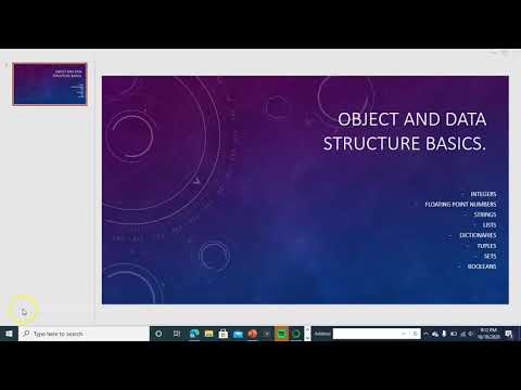 objects and data structure basics