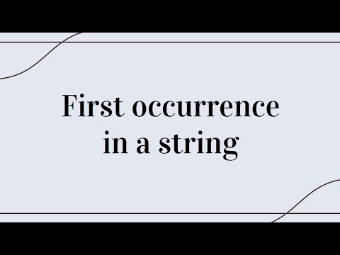 First occurrence in a string (28) in JavaScript | Leetcode Challenge | Strings Series