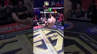 Wild back & forth before securing the win via KO #ko #mma #highlight #mixedmartialarts