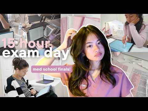med school finals vlog 🩺 | 15 hour study day + hardcore exam prep