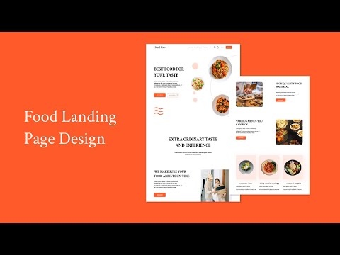 Food Landing Page Design On Figma