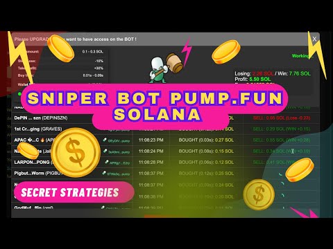Best SOLANA sniper bot | Tutorial how to use | step by step | Pump Fun sniper bot